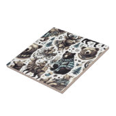 ヴィンテージの動物のパターン タイル (側面)