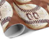 ヴィンテージの包装紙番号又はモノグラム ラッピングペーパー (ロールコーナー)