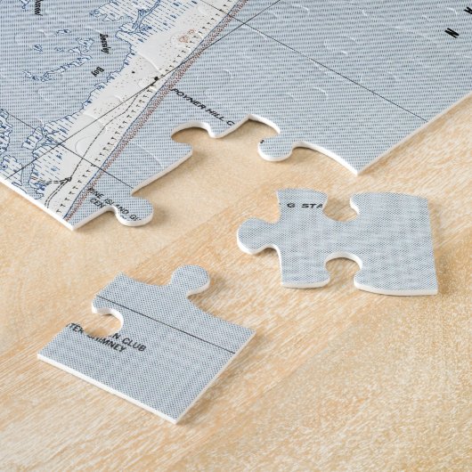 ヴィンテージの北外銀行Map (1940年) ジグソーパズル (側面)