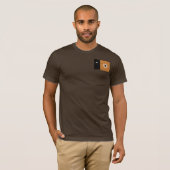 ヴィンテージの北方領土の旗 Tシャツ (正面フル)