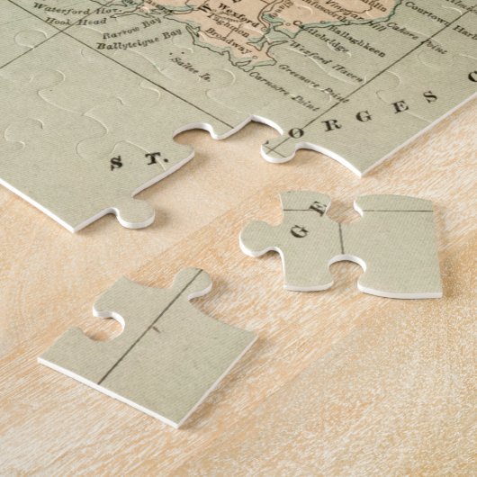 ヴィンテージの北旧式な地図のアイルランド共和国 ジグソーパズル (側面)