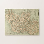 ヴィンテージの北旧式な地図のアイルランド共和国 ジグソーパズル (横)