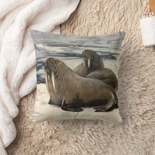 ヴィンテージの北極雪でのウォーリーズCE Swan クッション (ブランケット)