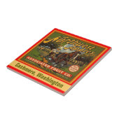 ヴィンテージの北西りんごのカシミヤ織の木枠のラベルのタイル タイル (側面)