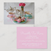 ヴィンテージの午後のお茶のカスタマイズ可能な名刺 名刺 (正面/裏面)
