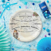 ヴィンテージの卒業のかわいい女の子の卒業生のパーティーのプレート ペーパープレート (パーティー)