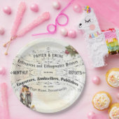 ヴィンテージの卒業のかわいい女の子の卒業生のパーティーのプレート ペーパープレート (パーティー)