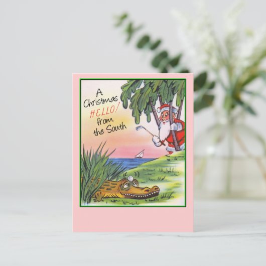ヴィンテージの南クリスマス シーズンポストカード (スタンド正面)