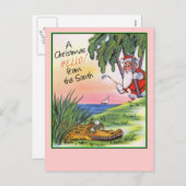 ヴィンテージの南クリスマス シーズンポストカード (正面/裏面)