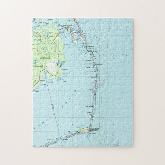 ヴィンテージの南外銀行Map (1957年) ジグソーパズル (縦)