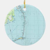 ヴィンテージの南外銀行Map (1957年) セラミックオーナメント (裏面)