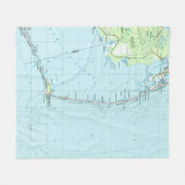 ヴィンテージの南外銀行Map (1957年) フリースブランケット (正面(横))