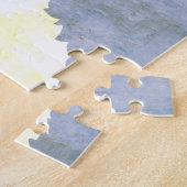 ヴィンテージの南極大陸のレトロの旗 ジグソーパズル (側面)