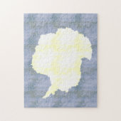 ヴィンテージの南極大陸のレトロの旗 ジグソーパズル (縦)