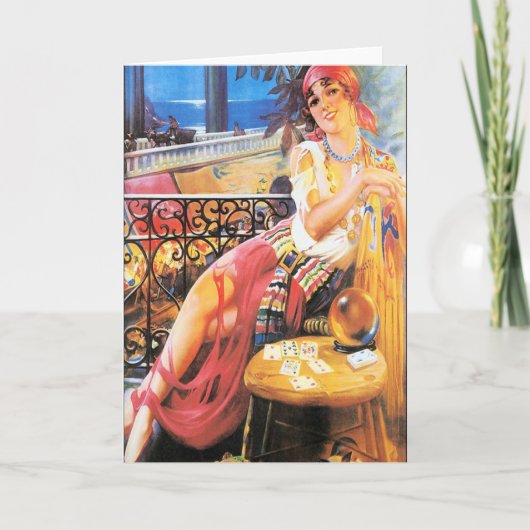 ヴィンテージの占い師カード カード (正面)