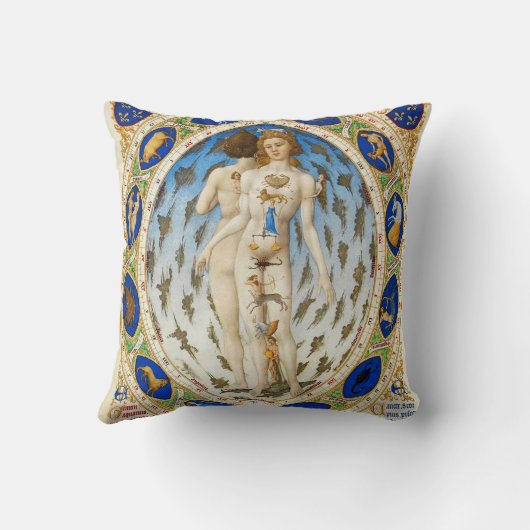 ヴィンテージの占星術の枕 クッション (裏面)