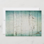 ヴィンテージの印の素朴な国の結婚式招待状 招待状 (裏面)