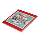 ヴィンテージの印-新しい醸造されたコーヒー タイル (側面)