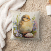 ヴィンテージの卵と花 クッション (ブランケット)