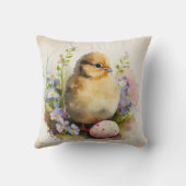 ヴィンテージの卵と花 クッション (裏面)