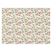 ヴィンテージの原子Tikiのデザインのテーブルクロス テーブルクロス (正面(横))