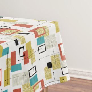 ヴィンテージの原子Tikiのデザインのテーブルクロス テーブルクロス