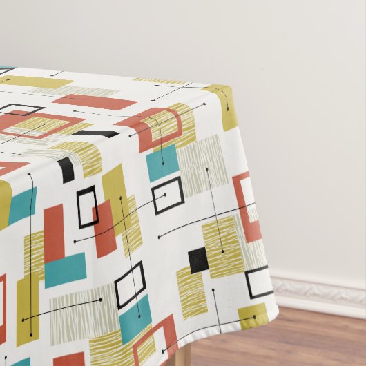 ヴィンテージの原子Tikiのデザインのテーブルクロス テーブルクロス (インサイチュ)