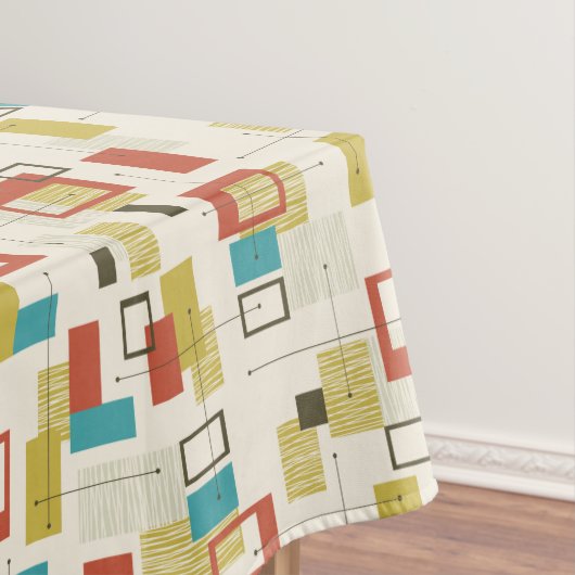 ヴィンテージの原子Tikiのデザインのテーブルクロス テーブルクロス (インサイチュ)