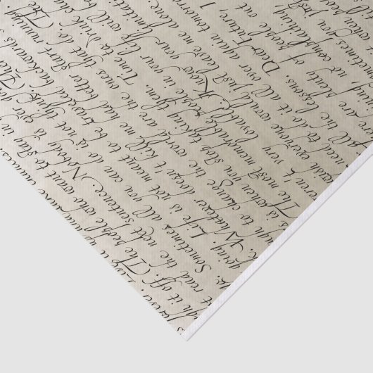 ヴィンテージの原稿の文字の芸術のティッシュペーパー 薄葉紙 (詳細)