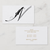 ヴィンテージの原稿 名刺 (正面/裏面)