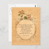 ヴィンテージの友だち – 鳥とフローラ – はがき (正面/裏面)