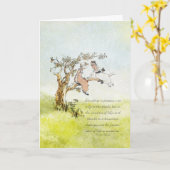 ヴィンテージの友情の誕生日 カード (黄色い花)