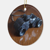 ヴィンテージの双眼鏡 セラミックオーナメント (左)