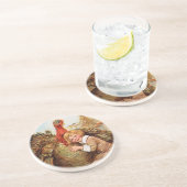 ヴィンテージの収穫トルコ コースター (側面)