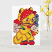 ヴィンテージの叔母さんへの幸せな母の日、 カード (黄色い花)