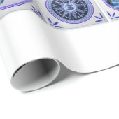 ヴィンテージの古いオランダはDelftwareオランダをタイルを張ります ラッピングペーパー (ロールコーナー)