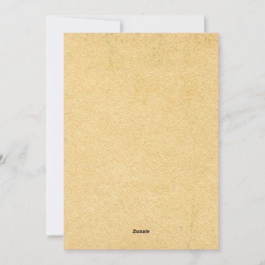 ヴィンテージの古いキノコ菌類の茶色のクリスマス シーズンカード (裏面)