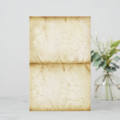 ヴィンテージの古いステンドバック文房具 便箋 (スタンド正面)