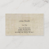 ヴィンテージの古いタイプライターの名刺 名刺 (裏面)