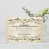 ヴィンテージの古いブライダルシャワー招待状 招待状 (スタンド正面)