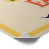 ヴィンテージの古いリンゴ果樹林のラベル ポスター (角)