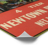 ヴィンテージの古いリンゴ果樹林のラベル ポスター (角)