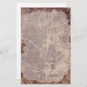 ヴィンテージの古い傷が付いた文房具 便箋 (正面/裏面)