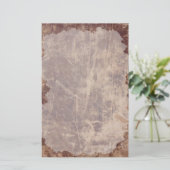 ヴィンテージの古い傷が付いた文房具 便箋 (スタンド正面)