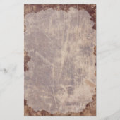 ヴィンテージの古い傷が付いた文房具 便箋 (正面)