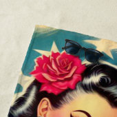 ヴィンテージの古い学校の入れ墨 ビーチタオル (インサイチュ)