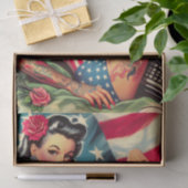 ヴィンテージの古い学校の入れ墨 薄葉紙 (ギフト)