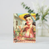 ヴィンテージの古い学校情報 ポストカード (スタンド正面)