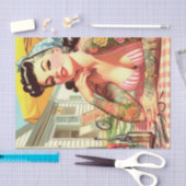 ヴィンテージの古い学校情報 薄葉紙 (クラフト)