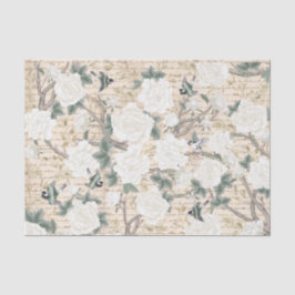 ヴィンテージの古い手書きの切り離し 薄葉紙